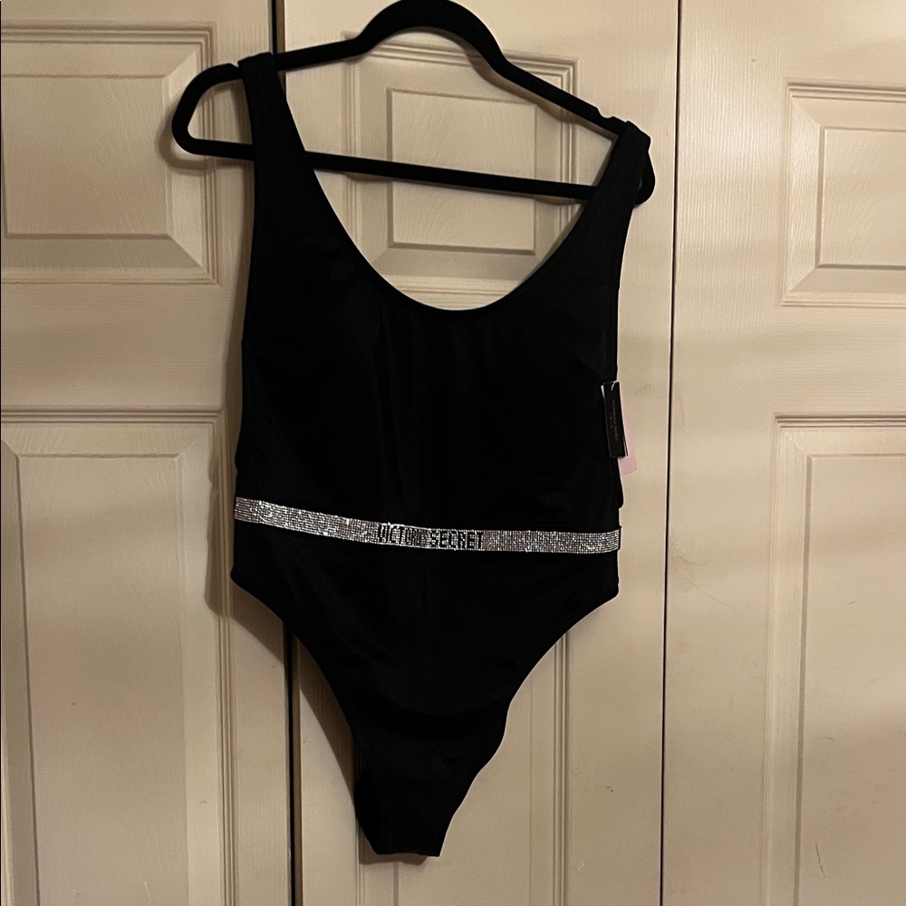 Victoria's Secret Black Swimsuit with Silver Accent